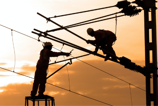 Electrians on power grid